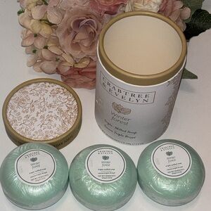 Crabtree & Evelyn Winter Forest Triple Milled Soap set NEW